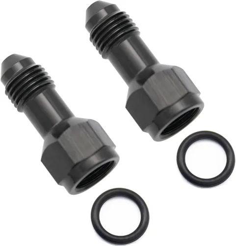 Vista 10 de Aluminio 3AN hembra a 3AN macho extensor de montaje, conector adaptador de extensiones AN3 con anillo tórico, negro