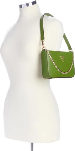 Vista 5 de GUESS Bolso de hombro con cremallera superior Brynlee, Verde botella