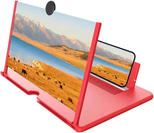 Vista 9 de Lupa de teléfono de pantalla grande 2026, nueva pantalla de lupa de teléfono móvil 3D HD para películas, videos, juegos, soporte plegable