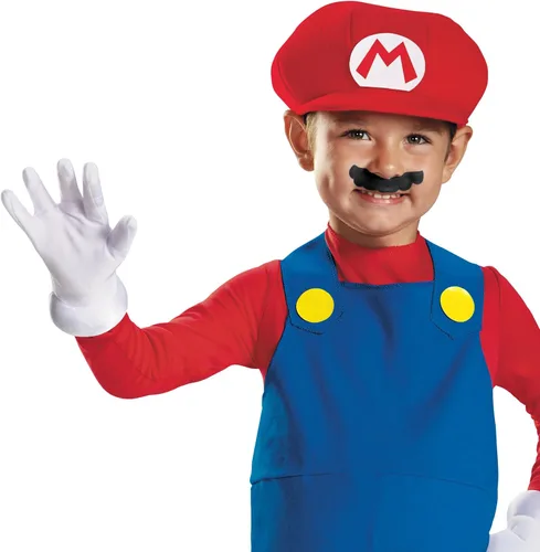 Vista 3 de Nintendo Super Mario Brothers Mario - Disfraz para niños pequeños