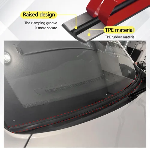 Vista 7 de HAOBO Burlete de 23 pies para automóvil, burlete automotriz, forma de T, sello de techo corredizo con autoadhesivo, borde de goma impermeable