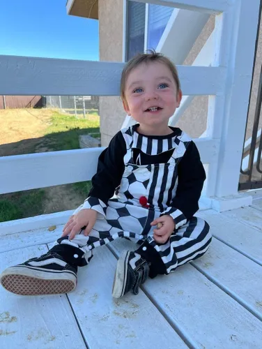 Vista 3 de Trajes de Halloween para bebé, bebé, niño, payaso, ropa de otoño e invierno
