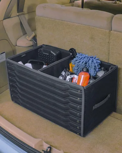 Vista 10 de Owleys Organizador plegable de maletero para Ford Maverick - Almacenamiento plegable de carga con tapa - Pequeña caja de camioneta y organizador