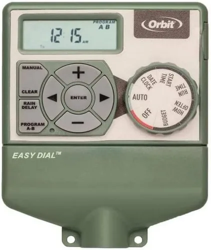 Vista 5 de Orbit 28964 Easy Dial Controlador de rociadores interiores de 4 estaciones Gris