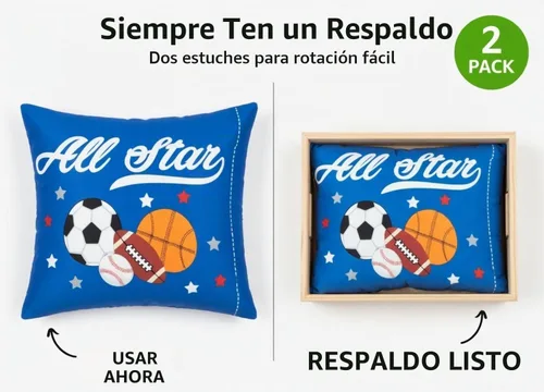 Vista 7 de Everyday Kids Paquete de 2 fundas de almohada de tamaño estándar para almohadas de 30 x 20 pulgadas, suaves y transpirables, 100% algodón percal