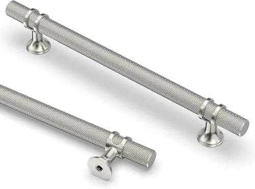 Vista 8 de Asidrama - Paquete de 10 manijas para gabinete de cocina de 3 pulgadas (76mm) de color negro mate y bronce champán, tiradores para gabinete