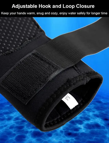 Vista 3 de SUJAYU Guantes de buceo de neopreno de 0.118 pulgadas, guantes de buceo antideslizantes para piscina, guantes de pesca impermeables para natación