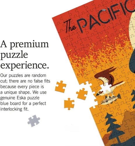 Vista 5 de Lantern Press Pacific Northwest Orca Puzzle, 1000 piezas