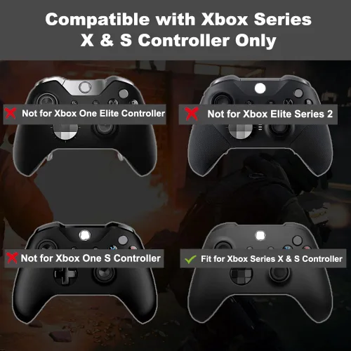 Vista 3 de Ikpek Bumpers Replacement LB RB Button for Xbox Series X S Controller, Bumper & Joysticks Replacement for Xbox Core Controller, Shoulder Trigger