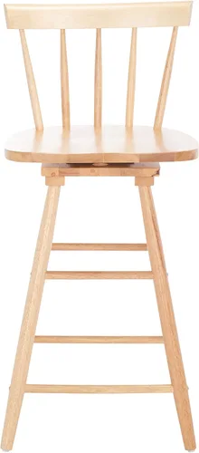 Vista 10 de Safavieh Home Collection Tage Farmhouse - Taburete giratorio de madera maciza de madera maciza de 25 pulgadas