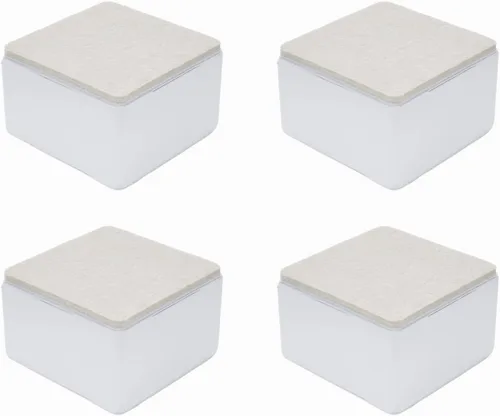 Vista 11 de 2" Elevadores autoadhesivos para cama y muebles, elevadores de muebles con adhesivo para camas, mesas y sillas, elevadores de cama de acero
