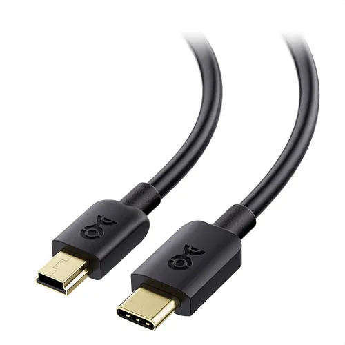 Vista 9 de Cable Matters Cable mini USB a USB C, 6.6 pies, datos de 480 Mbps, carga de 15 W, cable USBC a MiniUSB para controlador de juegos, cámara, GPS, Dash