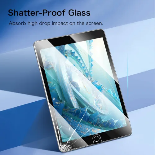 Vista 4 de Fintie Protector de pantalla de vidrio templado para iPad de 9ª / 8ª / 7ª generación (2021/2020 / 2019) de 10.2 pulgadas y iPad Air 3 de 10.5