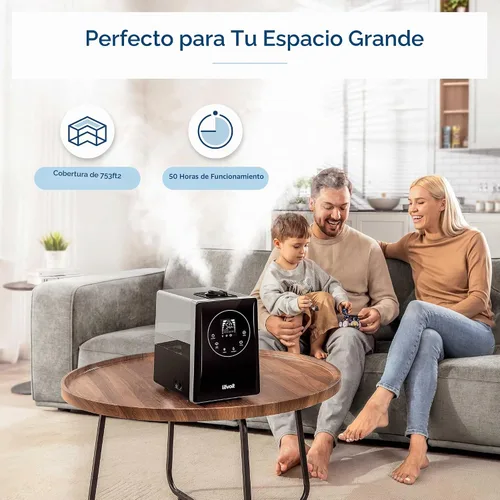 Vista 4 de Levoit LV600HH 6L Warm&Cool Mist Humidifier for Bedroom Large Room Home Negro