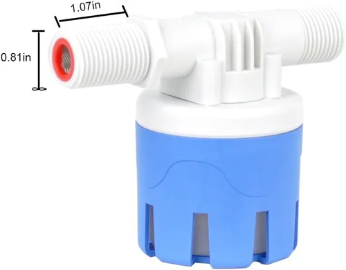 Vista 4 de Válvula automática de control de nivel de agua, válvula de flotador de 1/2 pulgada para el tanque de agua, canal de agua