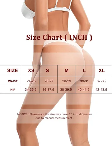 Vista 6 de POKARLA Tangas sin costuras para mujer, ropa interior invisible, paquete de 10