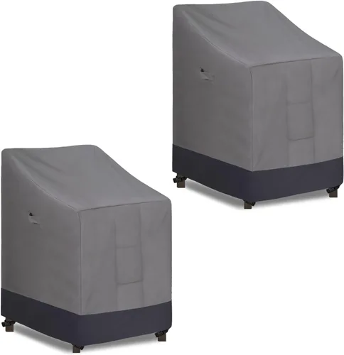 Vista 25 de Easy-Going Funda para Silla Apilable de Exterior Resistente, Funda para Silla de Patio Impermeable, Funda para Muebles de Exterior Resistente al