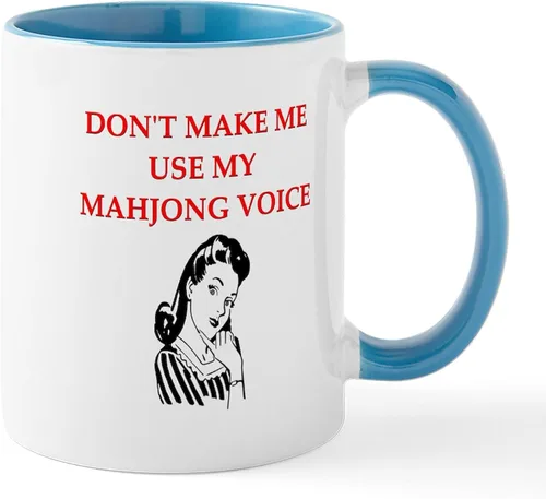 Vista 58 de CafePress Dragon Lady Mah Jongg Taza de café de cerámica (11 oz)