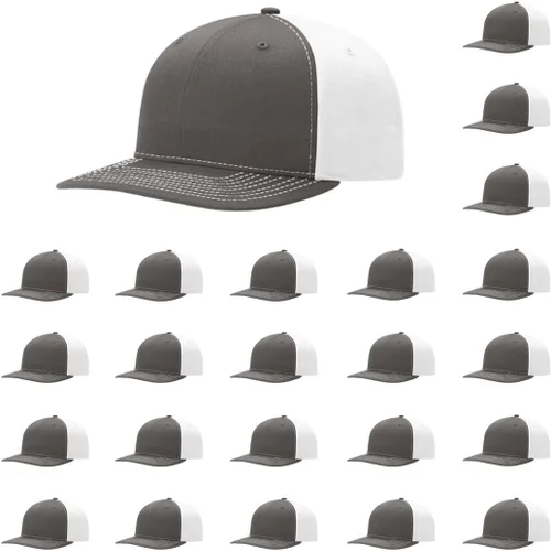 Vista 107 de Richardson 312 Gorra de béisbol ajustable con correa trasera de sarga Paquetes a granel disponibles - Talla única