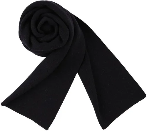 Vista 5 de RIONA Men's 100 Australian Merino Wool Scarf Knitted Soft Warm Neckwear negro (9001_black)