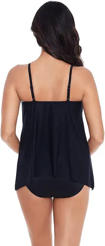 Vista 3 de Miraclesuit Traje de baño para mujer cuello alto copa suave tankini