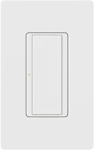 Vista 2 de Lutron Maestro MA-S8AM-WH, interruptor digital, 8 A, un solo polo/ubicación múltiple, color blanco