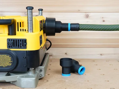 Vista 11 de Adaptador de manguera de 2 1/2 pulgadas compatible con cepilladora Dewalt DW735 y DW735x - ¡Hecho en EE. UU!
