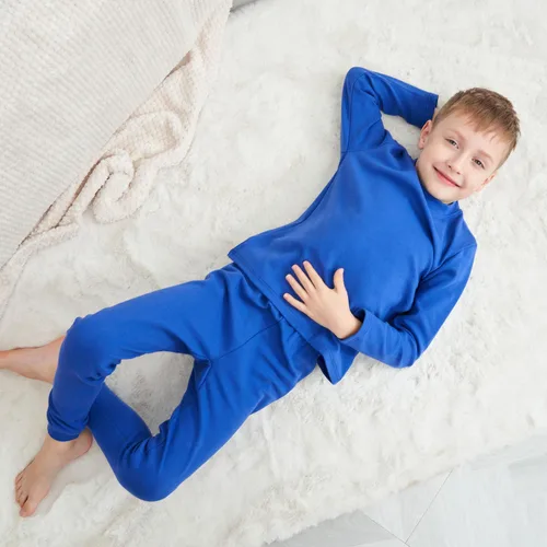 Vista 6 de Conjunto de ropa interior térmica para niños y niñas, pijamas largos para niños, 3-7 años