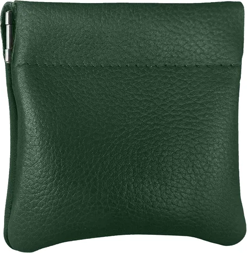 Vista 44 de Monedero clásico a presión, de cuero, para hombre de Nabobb, negro