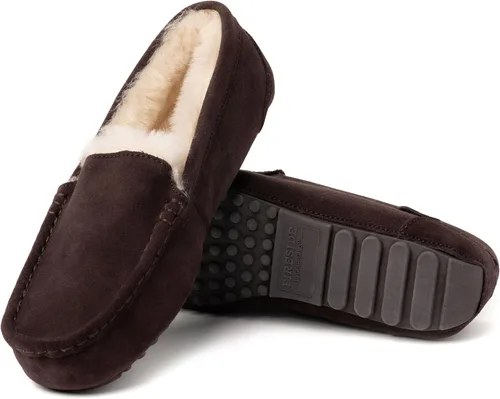Vista 6 de Dearfoams Fireside - Mocasines de oveja para mujer