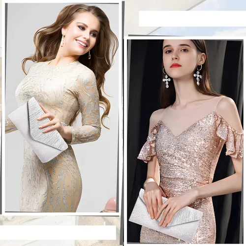 Vista 4 de Bolsos de mano BBjinronjy para mujer, bolso formal con diamantes de imitación para noche, bolsos de mano para boda, fiesta, cóctel, graduación, cena