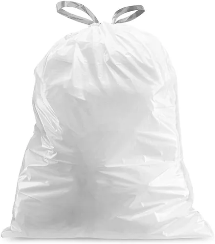 Vista 3 de Plasticplace Bolsas de basura de ajuste personalizado, compatibles con simplehuman Code P (100 unidades) forros de basura blancos con cordón de 13 a