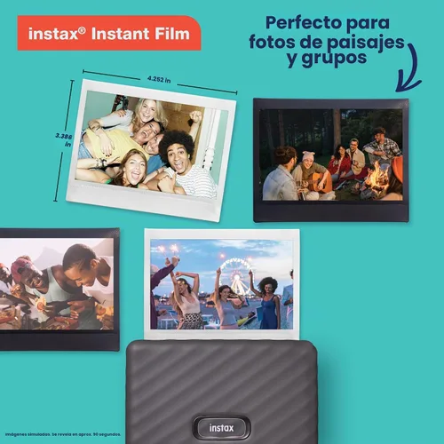 Vista 6 de Impresora Fujifilm Instax Link Wide - Mocha Gris