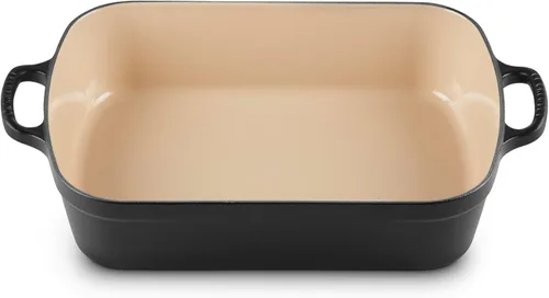 Vista 9 de Le Creuset Tostador rectangular Signature de hierro fundido esmaltado, 5.25 cuartos de galón (9.8" x 13"), Artichaut