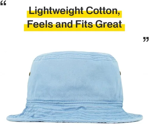 Vista 5 de Gorro de pescador KBETHOS unisex, de algodón lavado, para el verano al aire libre
