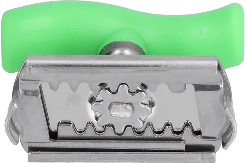 Vista 6 de Abrelatas de acero inoxidable, abridor de botellas manual portátil, abridor de latas de alta resistencia con mango ergonómico para cocina, Verde