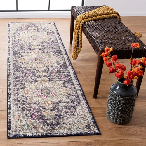 Vista 32 de Safavieh MAD473E - Tapete con diseño de medallón desgastado, bohemio elegante, colección Madison, no suelta pelos, fácil de cuidar, alto tránsito