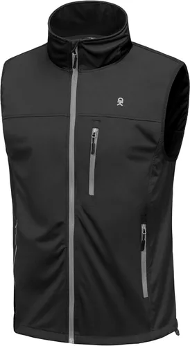 Vista 11 de Little Donkey Andy Chaleco Softshell para hombre, ligero, resistente al Azul Tinta*