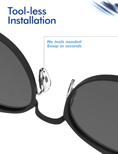 Vista 6 de SAUCER Almohadillas de repuesto para Oakley Conductor 6 OO4106 Conductor 8 OO4107 Sunglass