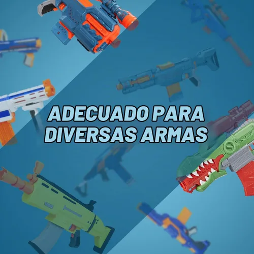 Vista 7 de EKIND 18 clips de dardos compatibles con cargadores Nerf Elite, clip de munición de dardos suave de recarga rápida para pistolas de juguete Nerf