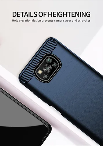 Vista 7 de Asuwish Compatible con Xiaomi Poco X3 Pro/PocoX3 NFC/Poco X3 Funda y protector de pantalla de vidrio templado, accesorios protectores de teléfono