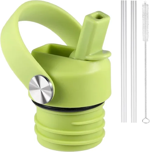 Vista 22 de Tapa de popote para Hydroflask, tapas con popote para Hydro Flask de boca estándar de 18, 21, 24 onzas, tapa deportiva de repuesto para tapa