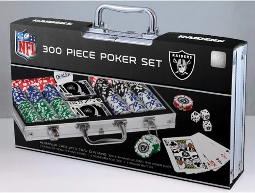 Vista 3 de MasterPieces Día del Juego - NFL Buffalo Bills - Juego de fichas de póquer de 300 piezas, estilo casino
