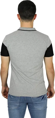 Vista 6 de Chili Beans Polo de manga corta multicolor para hombre Ajuste delgado Elástico y cómodo 65% algodón y 35% poliéster