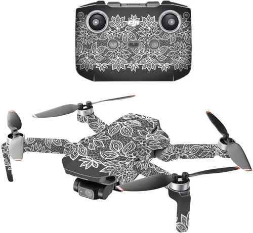 Vista 8 de MightySkins - Compatible con DJI Mini 2 Dron portátil - Blue Petals Funda protectora de vinilo duradera y única Fácil de aplicar, quitar