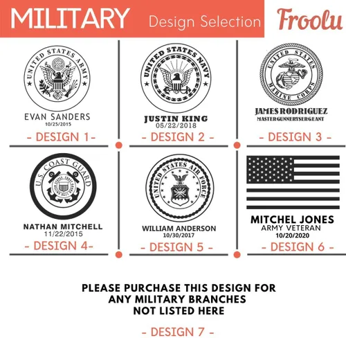 Vista 2 de Juegos Personalizados Militares - Decantador Grabado Personalizado y 4 Vasos de Scotch - Ejército, Marina, Fuerza Aérea, Guardia Costera - Servicio