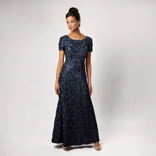 Vista 4 de Alex Evenings Vestido pequeño de manga larga para mujer