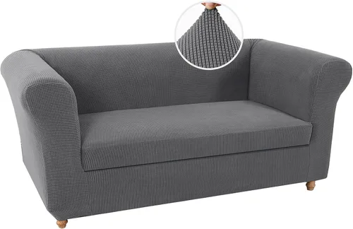 Vista 35 de UNBBRRL Funda de sofá Chesterfield de jacquard elástico, fundas de cojín gruesas para sofá, protector de muebles para sala de estar