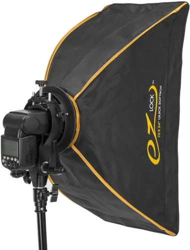 Vista 9 de Glow EZ Lock 10x24 Quick Strip Softbox con montaje Bowens