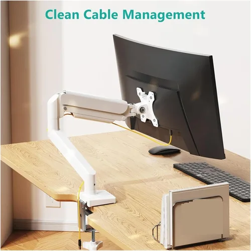 Vista 5 de G12 Gas Spring Full Motion Desktop clamp 17-32 inch LCD LED Monitor Stand arm Load 2-10 kg(Black)